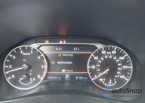 2019 Nissan Altima 2.5 Sl z USA, uszkodzony, nr VIN 1N4BL4EV7KC258549